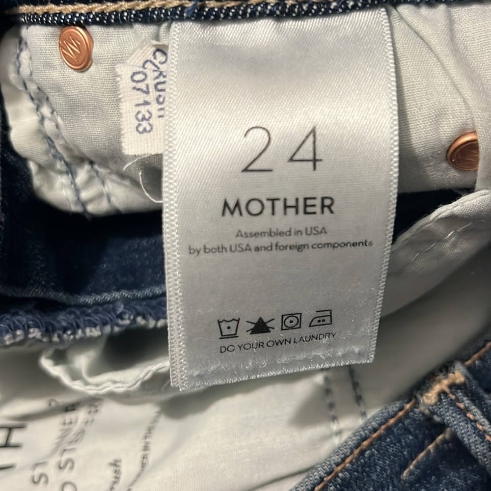 Mother The Stunner Zip Two Step Fray Size 24 - Picture 12 of 12